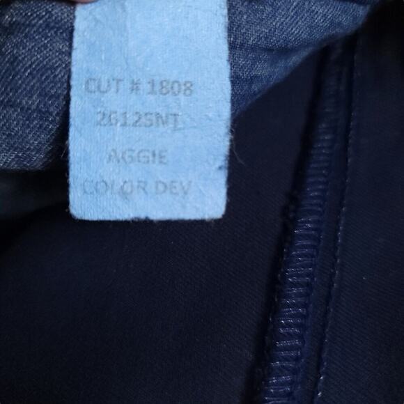 L'agence High Rise Wide Leg Jeans Navy Blue Denim - Picture 5 of 8